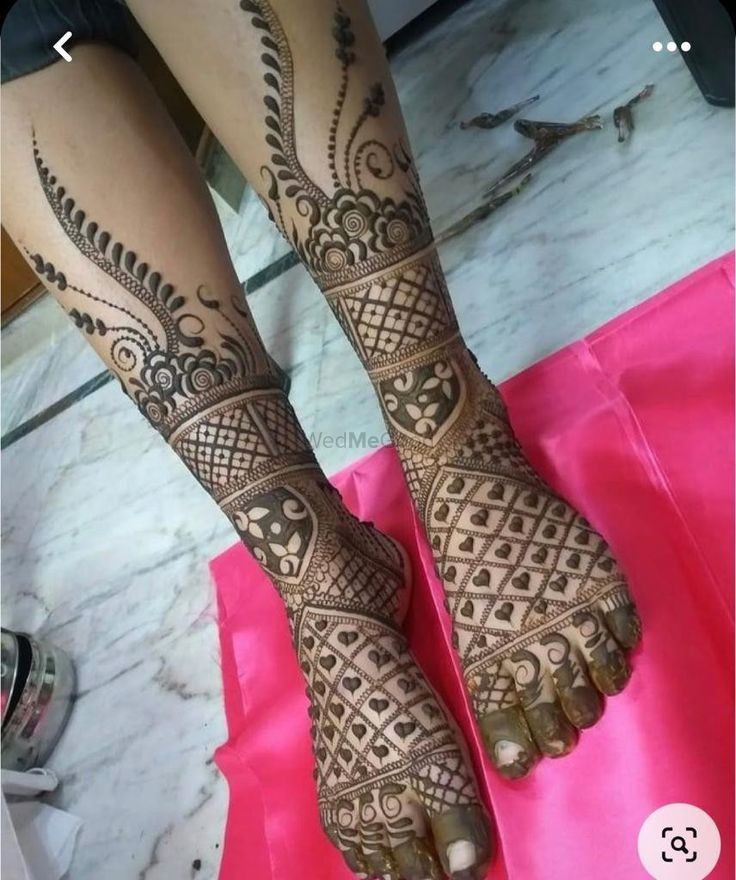 Photo From leg mehandi design - By Mohan Mehndi Artist