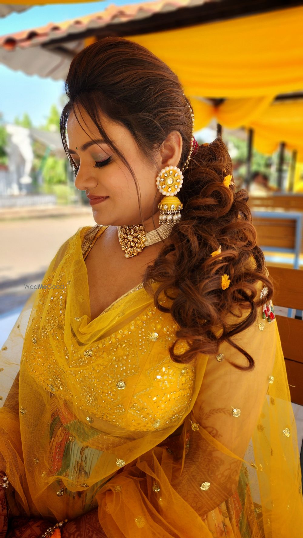 Photo From Bride Surbhi Nigam - Pooja look haldi Sangeet wedding - By Wow - Makeup Artist Reena