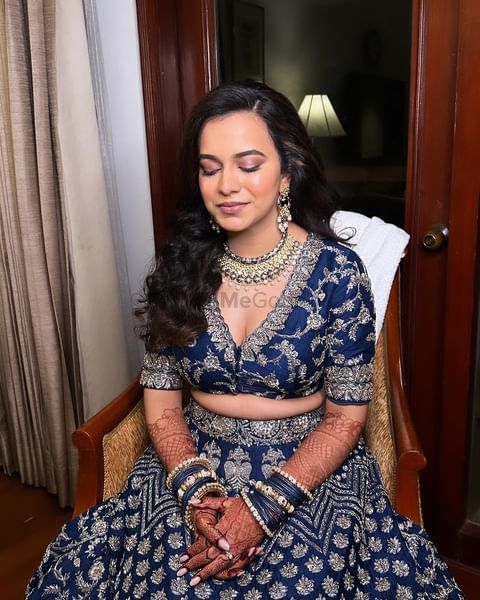 Photo From Bride Pallavi Radianting elegance in Blue - By Jessica, The Professional Makeup Artist