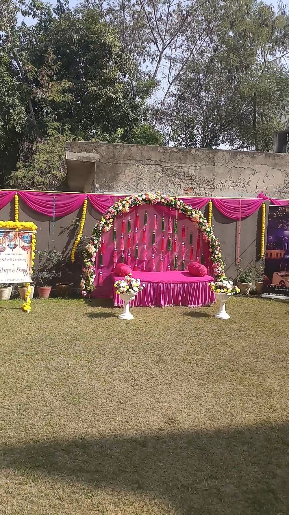 Photo From SHREYA MEHNDI DECOR delhi Msk Residency Duwarika on 16 & 18 February 2024 - By Golden Moment Decor