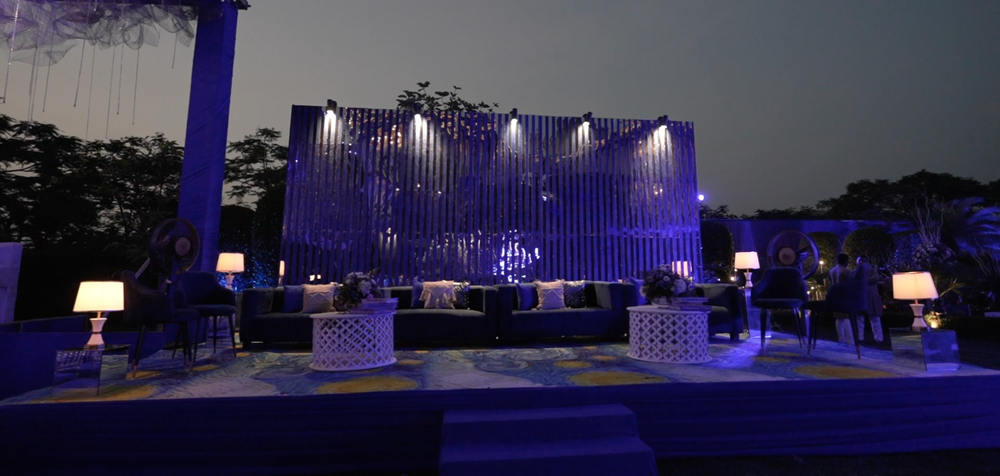 Photo From Royal Blue Sangeet Decor - By GFX Events