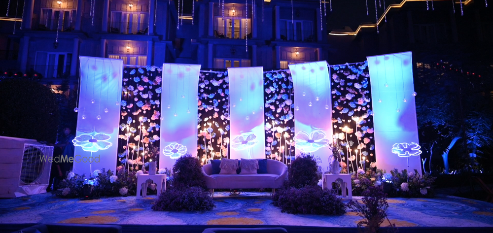 Photo From Royal Blue Sangeet Decor - By GFX Events