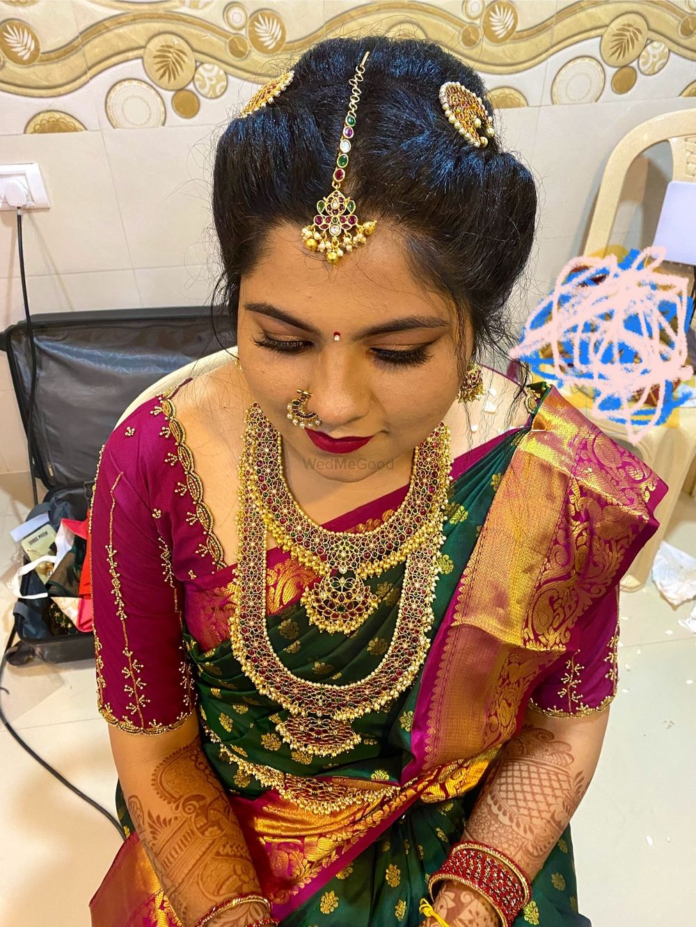Photo From Preethi’s Muhurtham Look - By Kantih Makeover Artistry