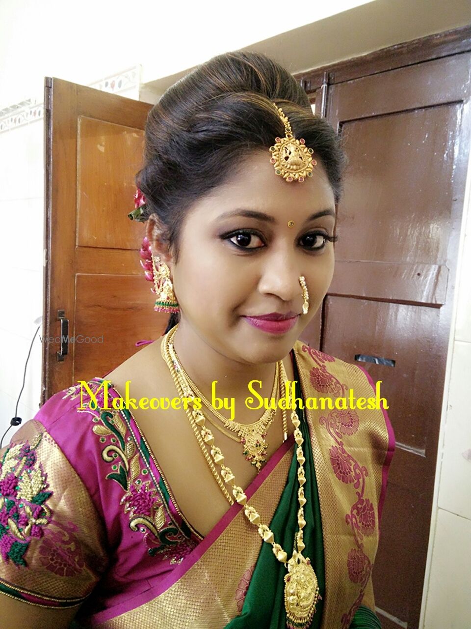 Photo From Ashritha's Wedding Looks - By Makeovers by Sudhanatesh