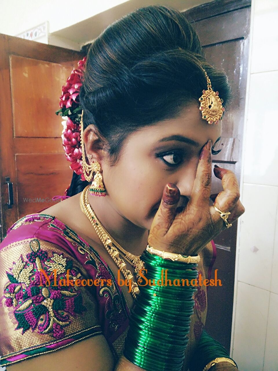 Photo From Ashritha's Wedding Looks - By Makeovers by Sudhanatesh