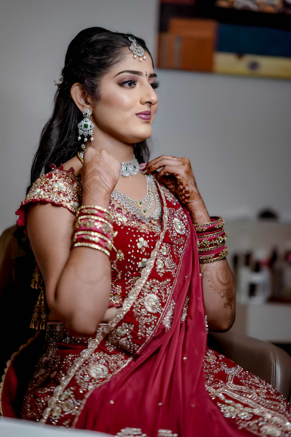Photo From Telugu Wedding Look - By Makeup By Needhi KKansal