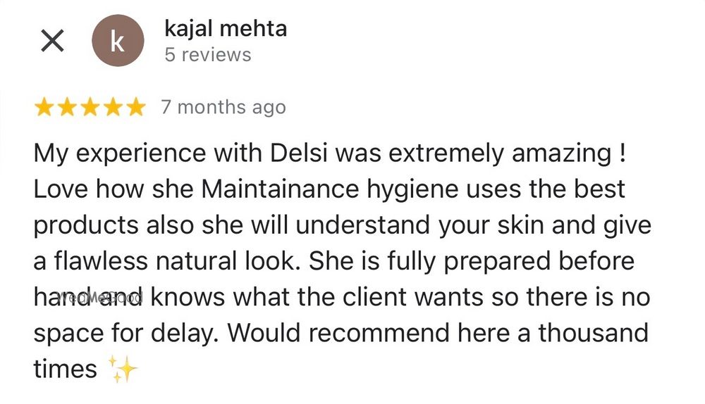 Photo From Client Work Reviews - By Dellsi Mody Makeup Artist