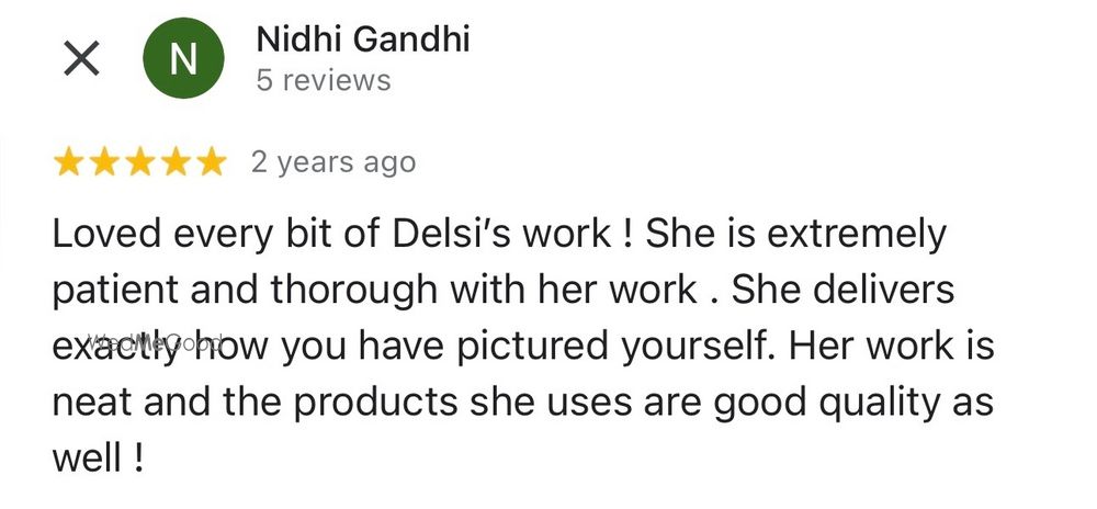 Photo From Client Work Reviews - By Dellsi Mody Makeup Artist