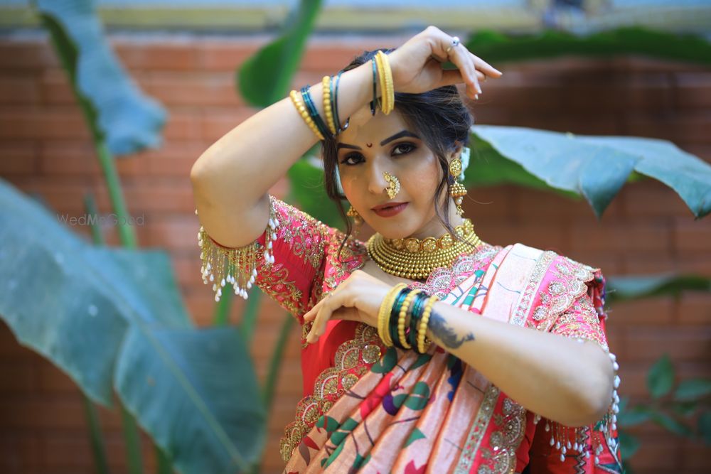 Photo From Maharashtrian Nauvari Look  - By Makeup by Priyaanka