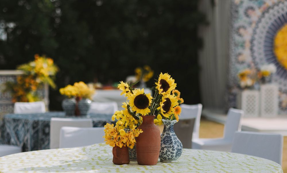 Photo From Sun Dusk Sunflower theme - By Kyshe Omnia Pvt Ltd