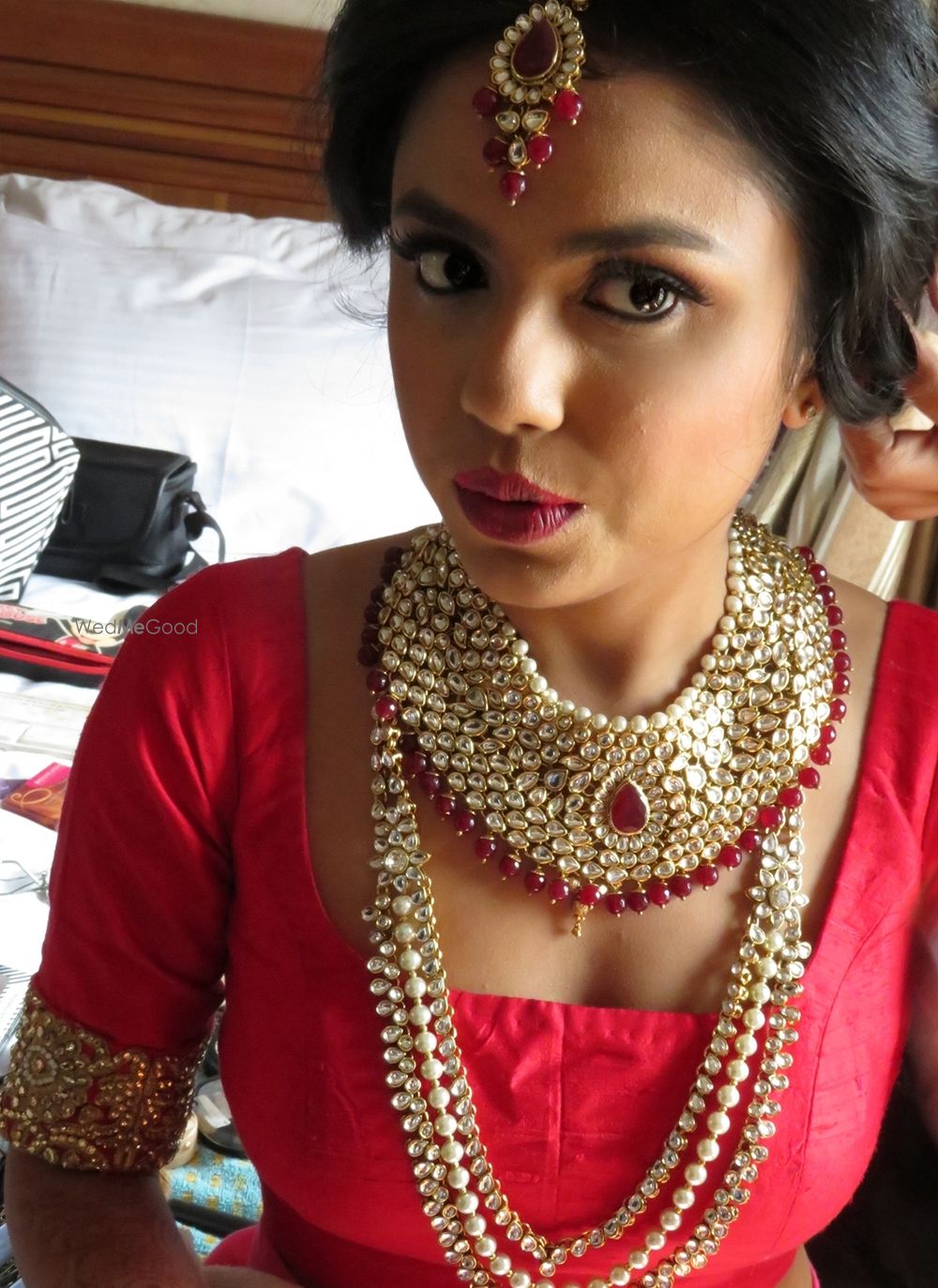 Photo From lady in Red! stunner - By Ritu Babbar Makeup and Hair