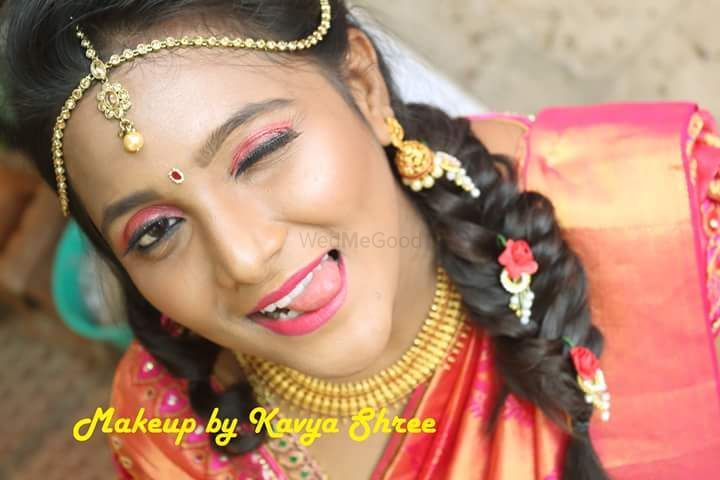 Photo From Gorgeous harshita dolled up for her reception - By Makeup by Kavya Shree
