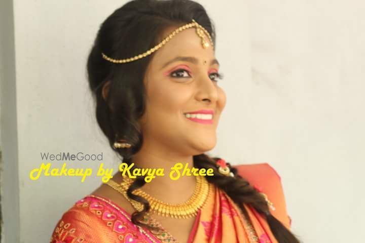 Photo From Gorgeous harshita dolled up for her reception - By Makeup by Kavya Shree