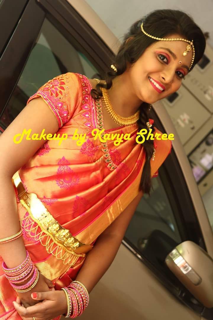Photo From Gorgeous harshita dolled up for her reception - By Makeup by Kavya Shree