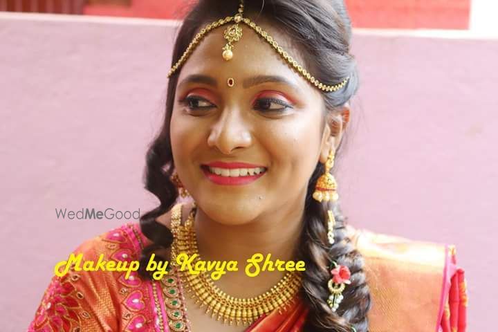 Photo From Gorgeous harshita dolled up for her reception - By Makeup by Kavya Shree