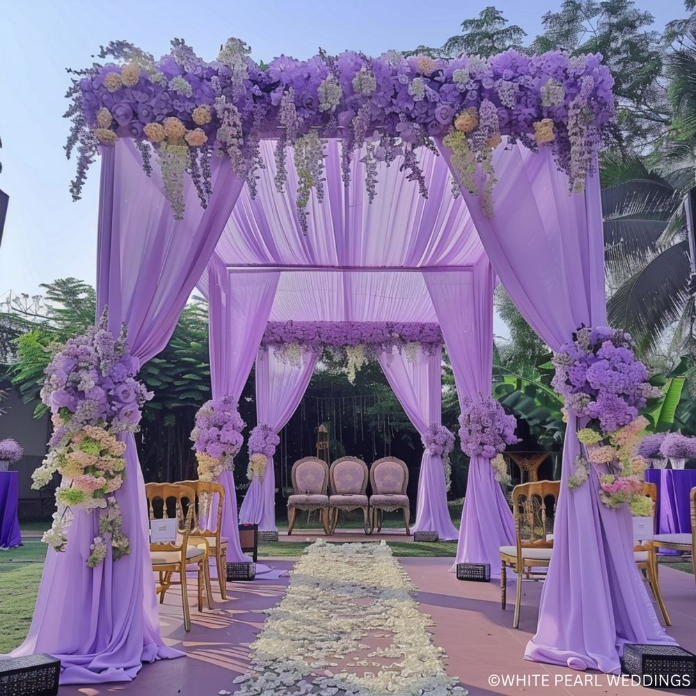 Photo From Lavender Bliss: Nithyashree & Rahul's Outdoor Mandap - By White Pearl Weddings