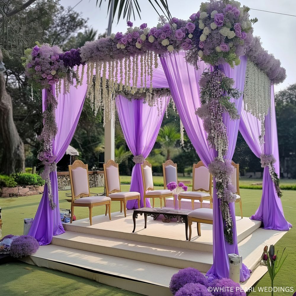 Photo From Lavender Bliss: Nithyashree & Rahul's Outdoor Mandap - By White Pearl Weddings
