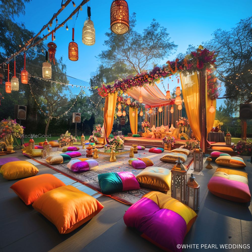 Photo From Mehendi Garden Delight: Rashmi & Aadithya's Outdoor Bliss - By White Pearl Weddings