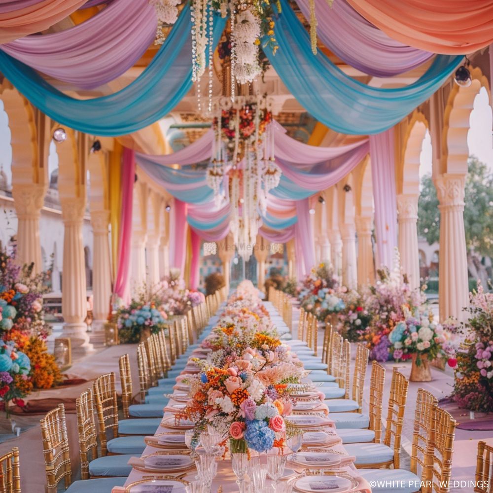 Photo From Pastel Dreams in Udaipur: Radhika & Tejaswi's Floral Extravaganza - By White Pearl Weddings