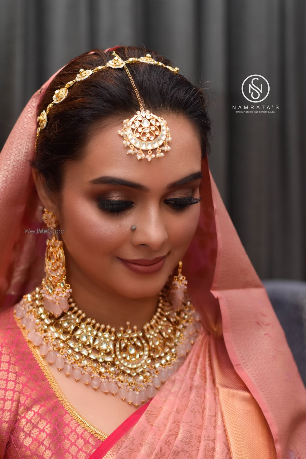 Photo From Bride with cool toned kanjivaram 2024 - By Namrata's Studio