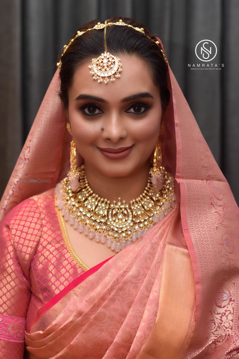 Photo From Bride with cool toned kanjivaram 2024 - By Namrata's Studio