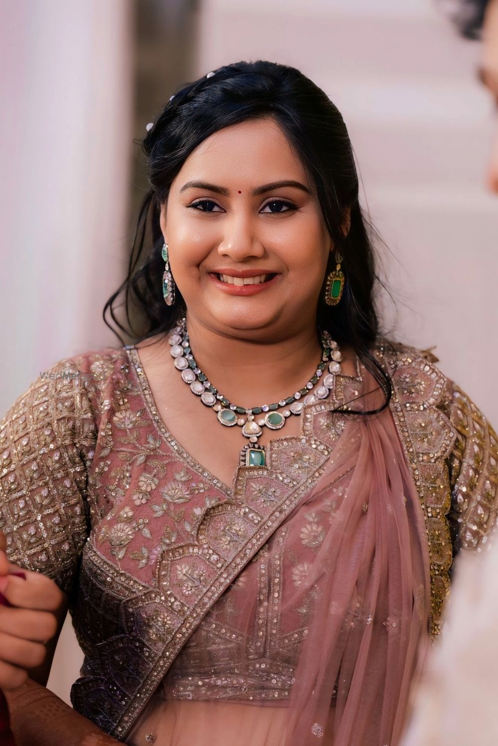 Photo From Bride Swetha Subramanian - Engt Sangeet Haldi Pooja Look - By Wow - Makeup Artist Reena