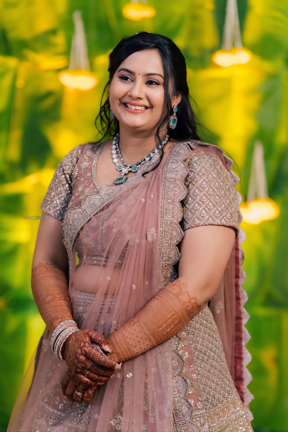 Photo From Bride Swetha Subramanian - Engt Sangeet Haldi Pooja Look - By Wow - Makeup Artist Reena