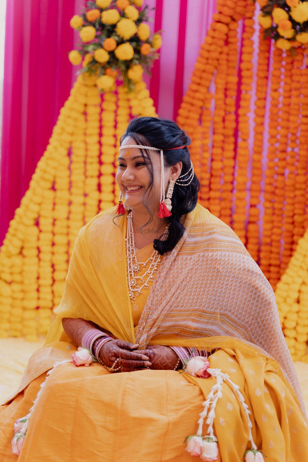 Photo From Bride Swetha Subramanian - Engt Sangeet Haldi Pooja Look - By Wow - Makeup Artist Reena
