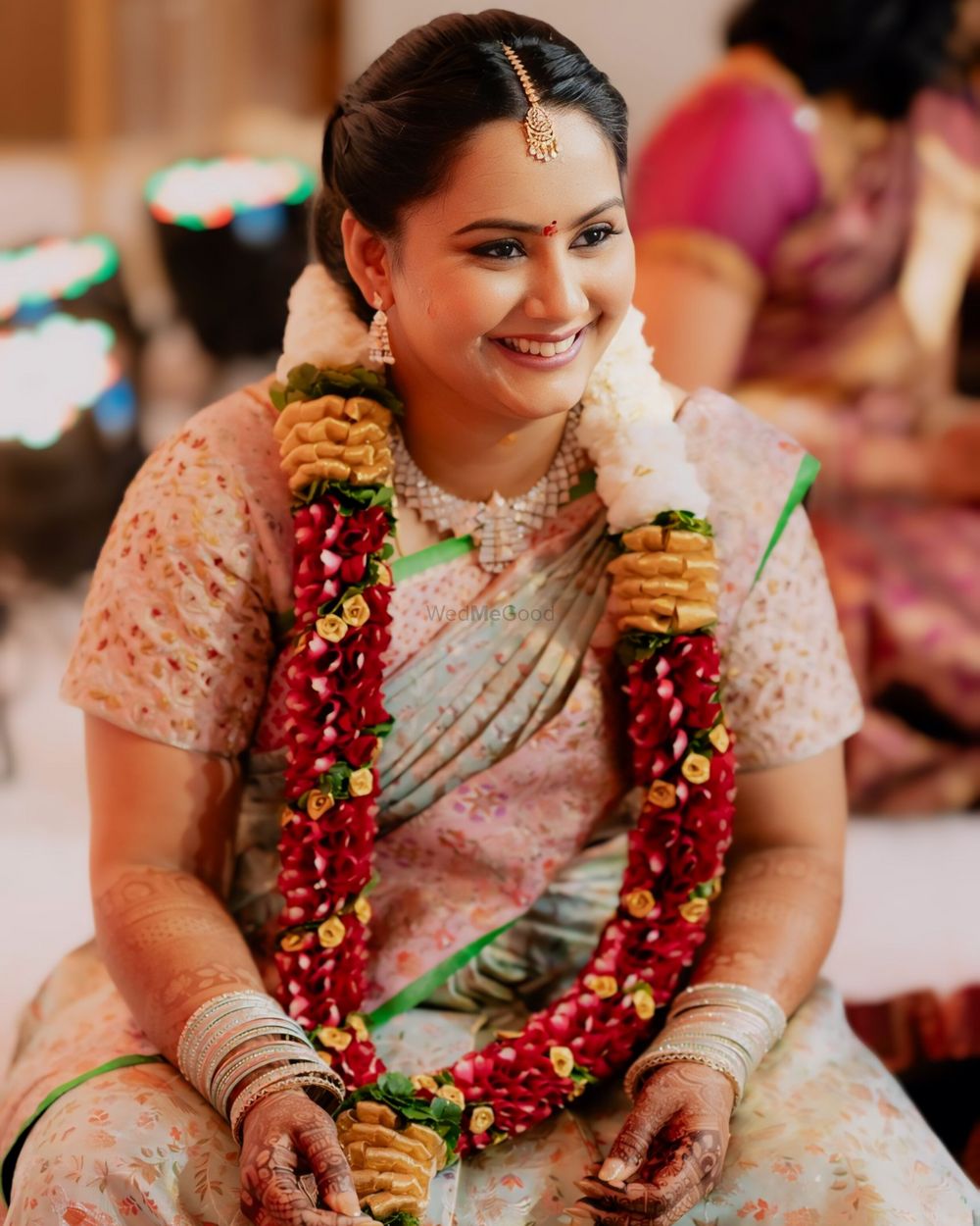 Photo From Bride Swetha Subramanian - Engt Sangeet Haldi Pooja Look - By Wow - Makeup Artist Reena
