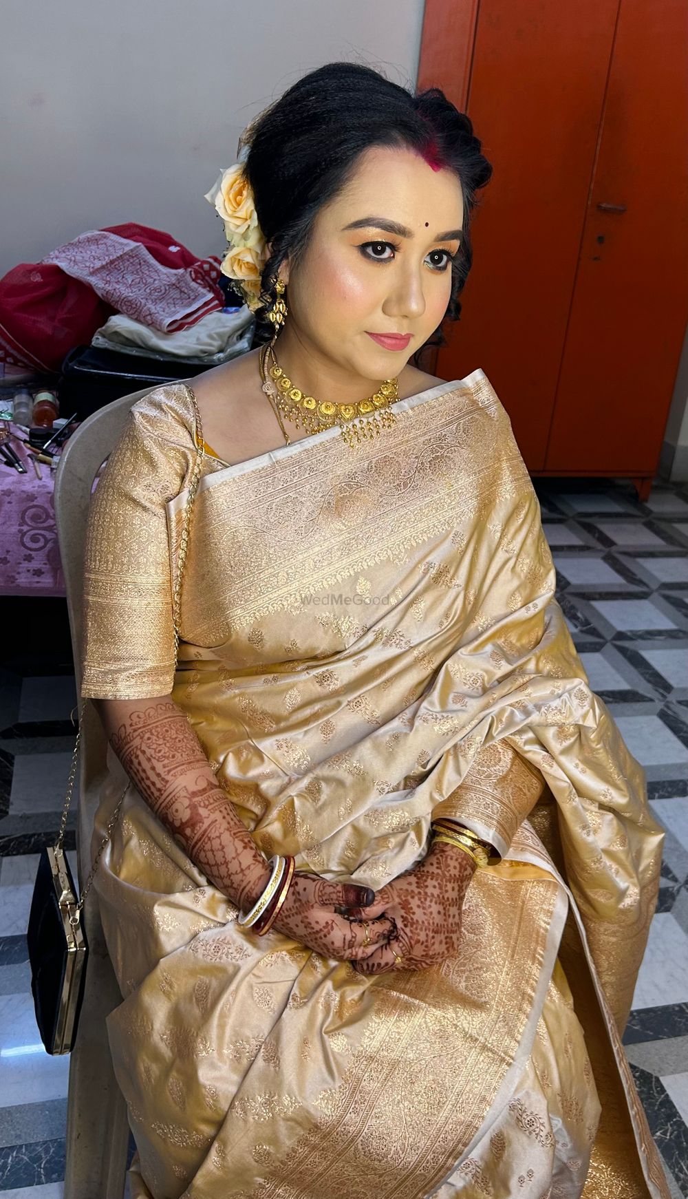 Photo From Belgae Traditional Reception Bride Makeover  - By Mousumi's Makeup Studio & Academy