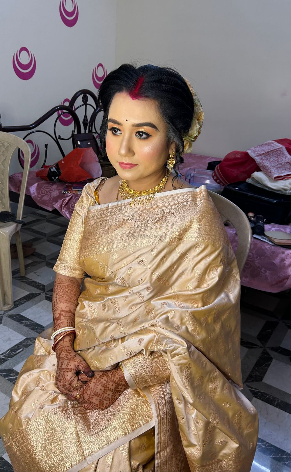 Photo From Belgae Traditional Reception Bride Makeover  - By Mousumi's Makeup Studio & Academy