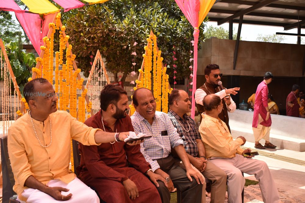 Photo From Haldi of Sudheendra and Sanjana - By Emcee Pramod Gowda