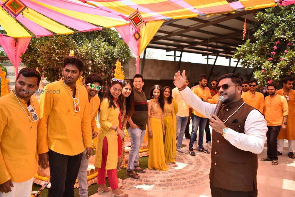 Photo From Haldi of Sudheendra and Sanjana - By Emcee Pramod Gowda