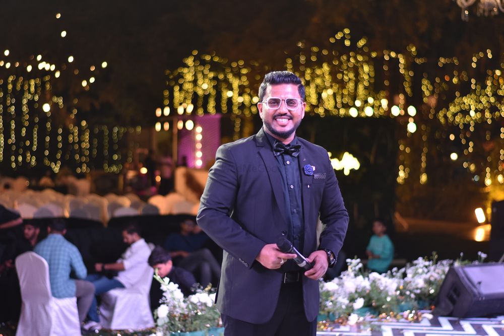 Photo From Sangeet of Kavya and Naveen at Palace Grounds - By Emcee Pramod Gowda