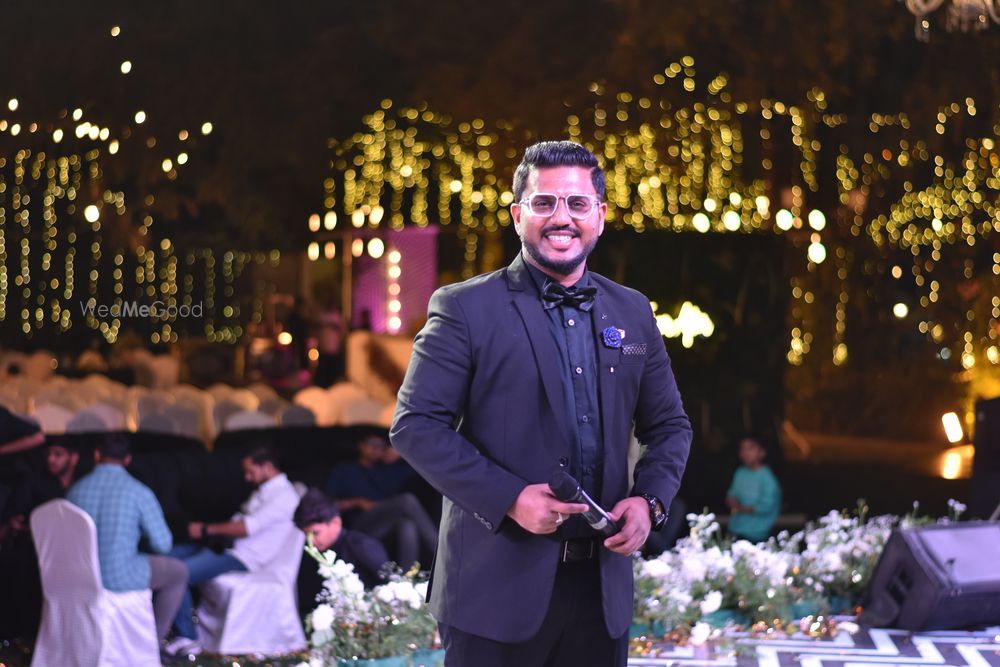 Photo From Sangeet of Kavya and Naveen at Palace Grounds - By Emcee Pramod Gowda