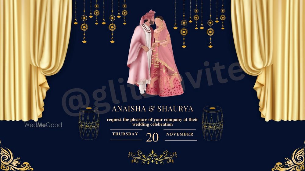 Photo From Traditional Indian Wedding Card Digital Design - By Glitzinvite