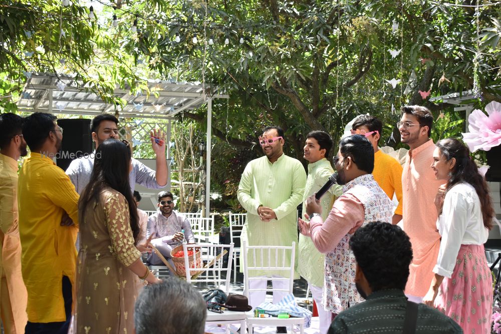 Photo From Haldi of Mani and Pooja, Tamil + North Indian Crowd - By Emcee Pramod Gowda