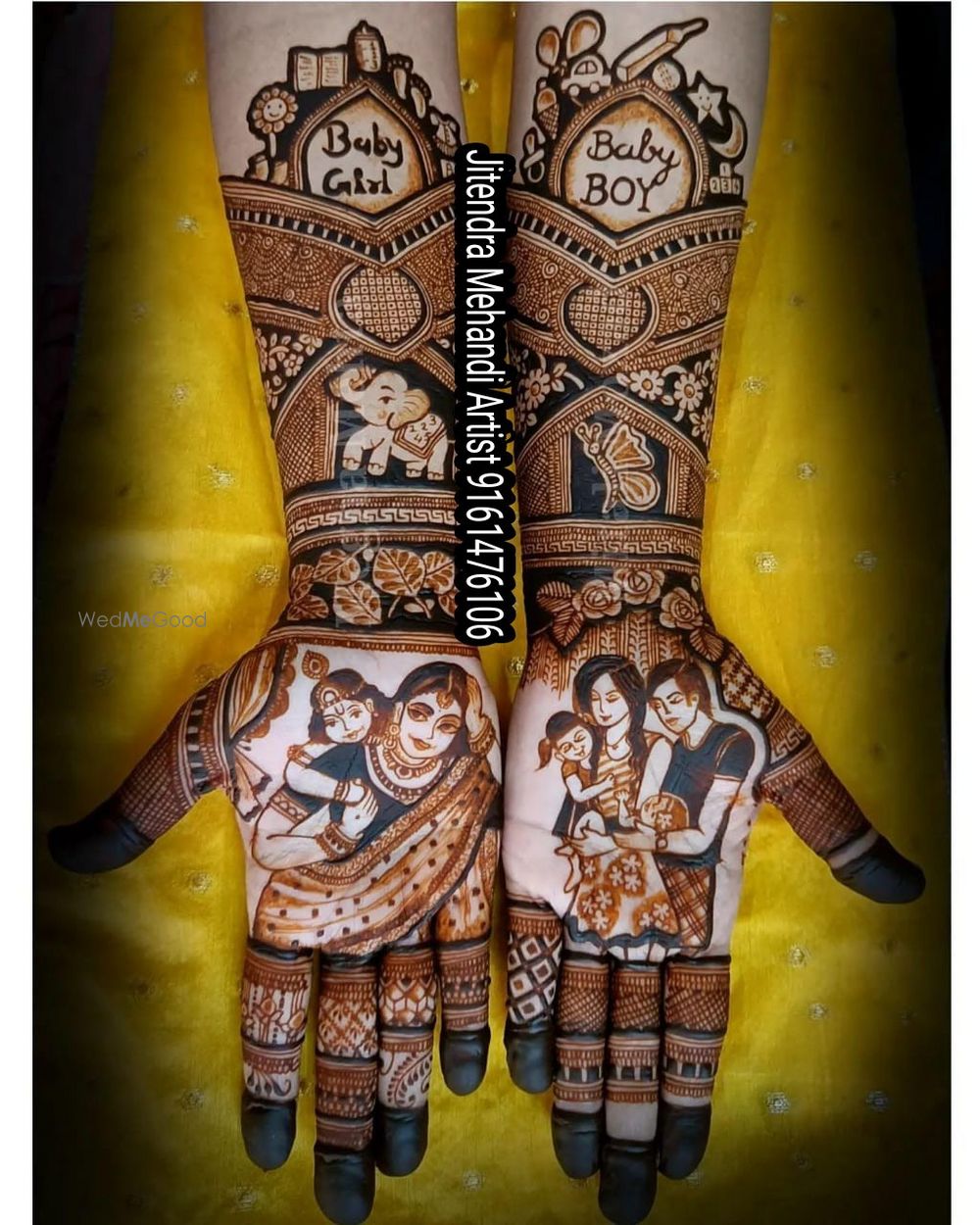 Photo From Baby shower Mehandi designs - By Jitendra Mehandi Artist