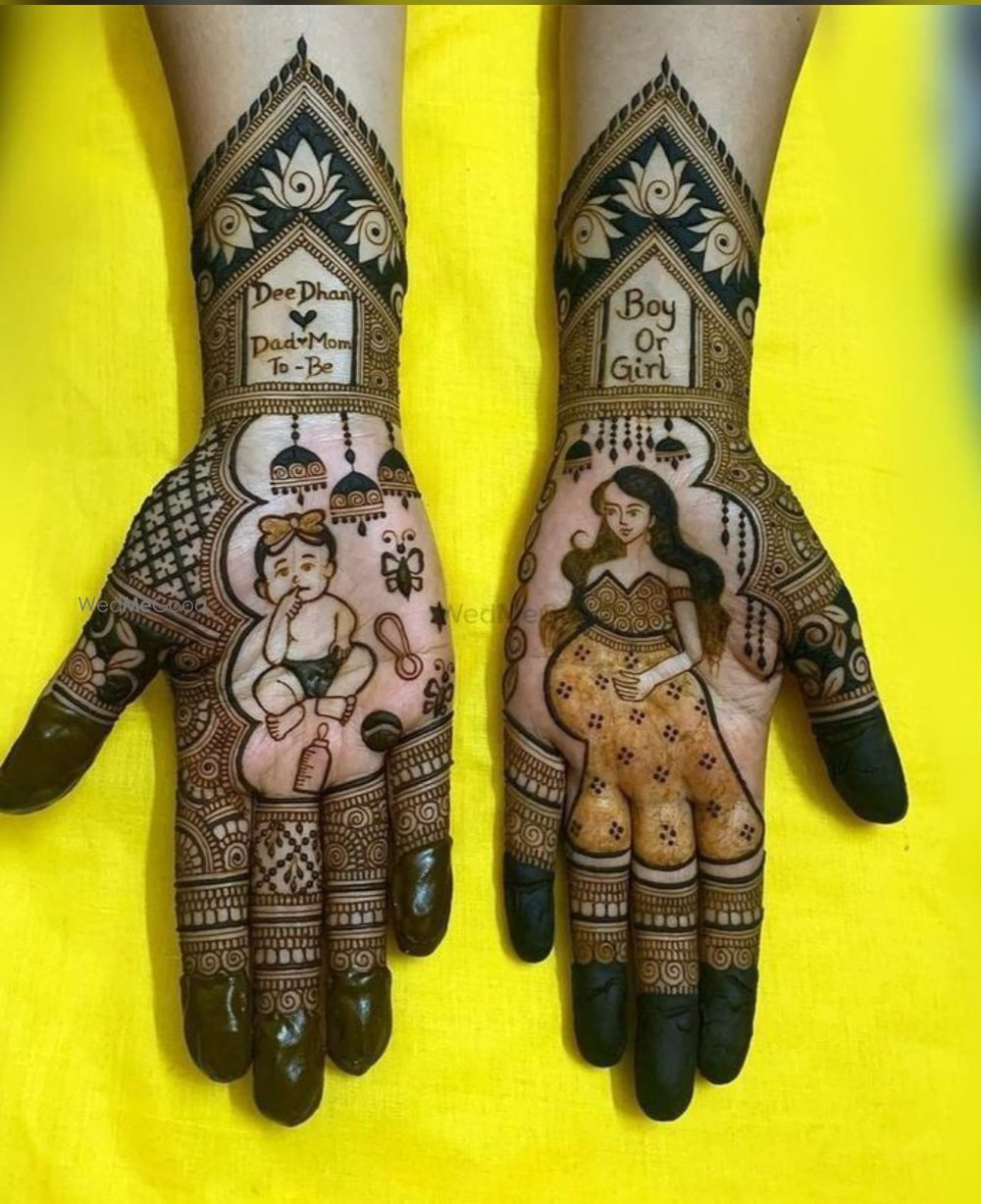 Photo From Baby shower Mehandi designs - By Jitendra Mehandi Artist