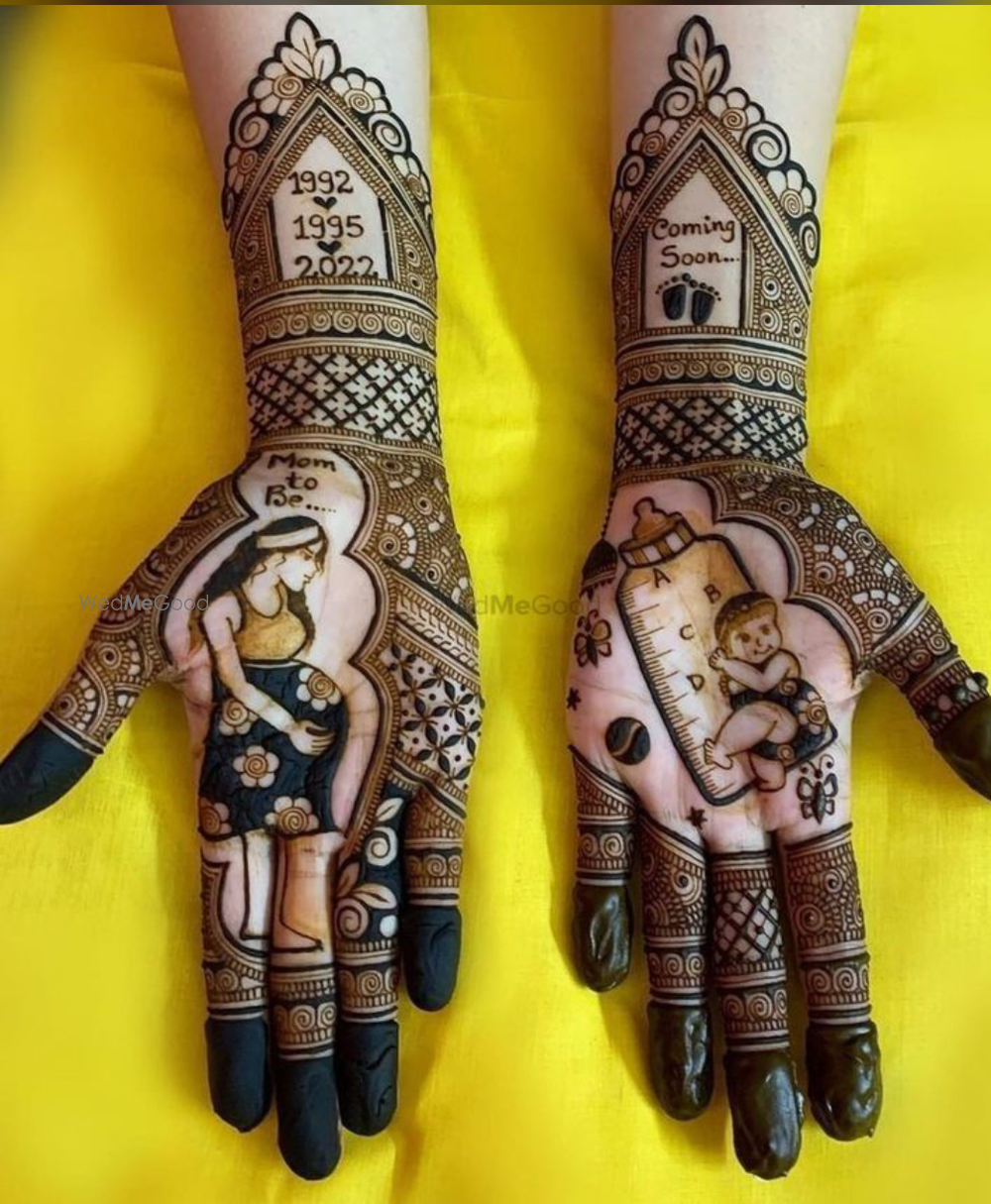 Photo From Baby shower Mehandi designs - By Jitendra Mehandi Artist