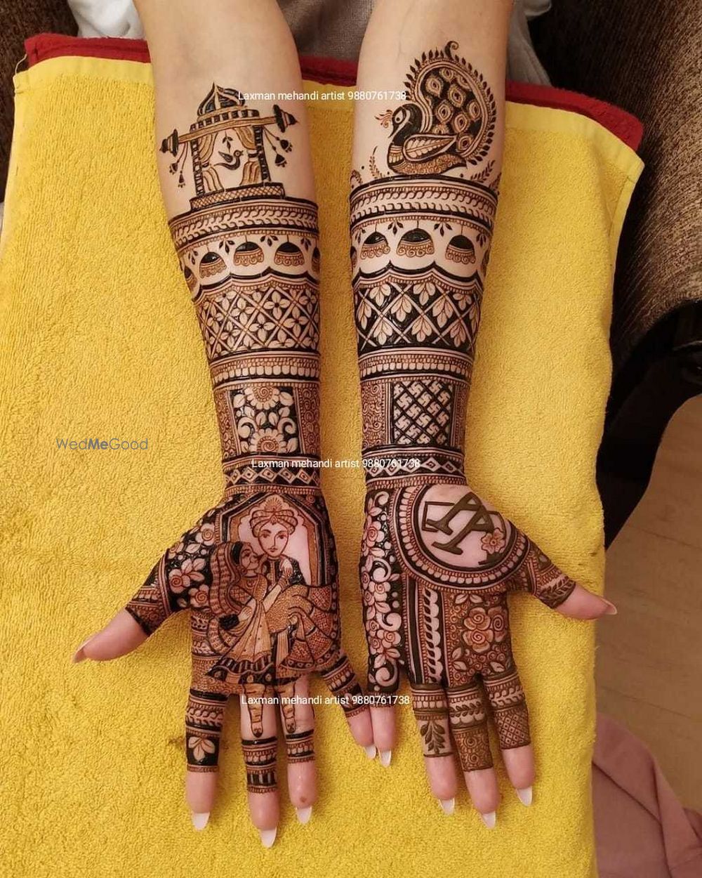 Photo From bridal special 3D mehndi designs - By Laxman Mehendi Artist