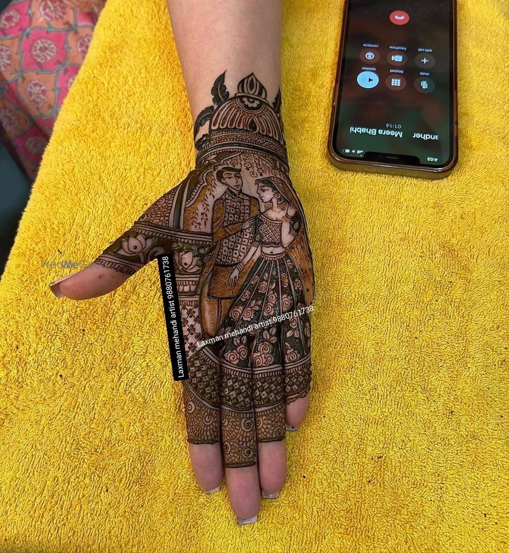 Photo From bridal special 3D mehndi designs - By Laxman Mehendi Artist