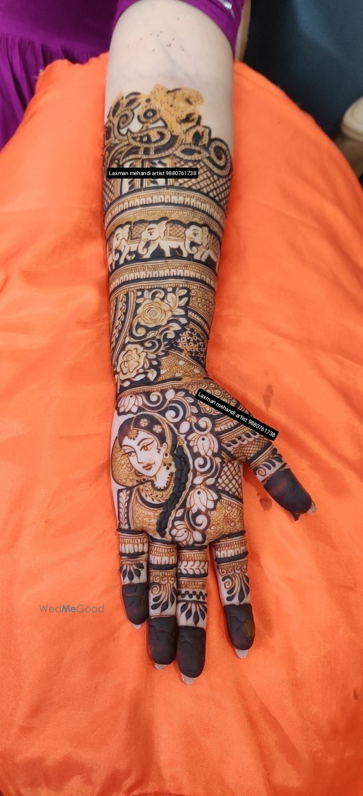 Photo From bridal special 3D mehndi designs - By Laxman Mehendi Artist