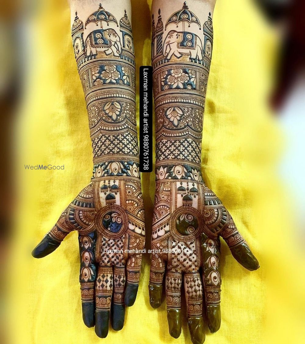 Photo From bridal special 3D mehndi designs - By Laxman Mehendi Artist