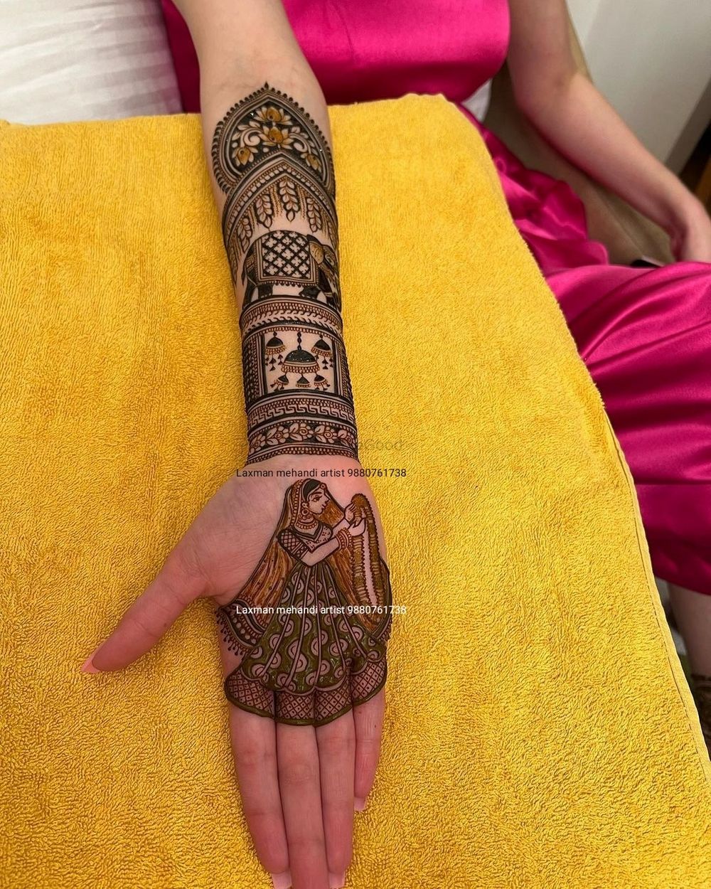 Photo From bridal special 3D mehndi designs - By Laxman Mehendi Artist