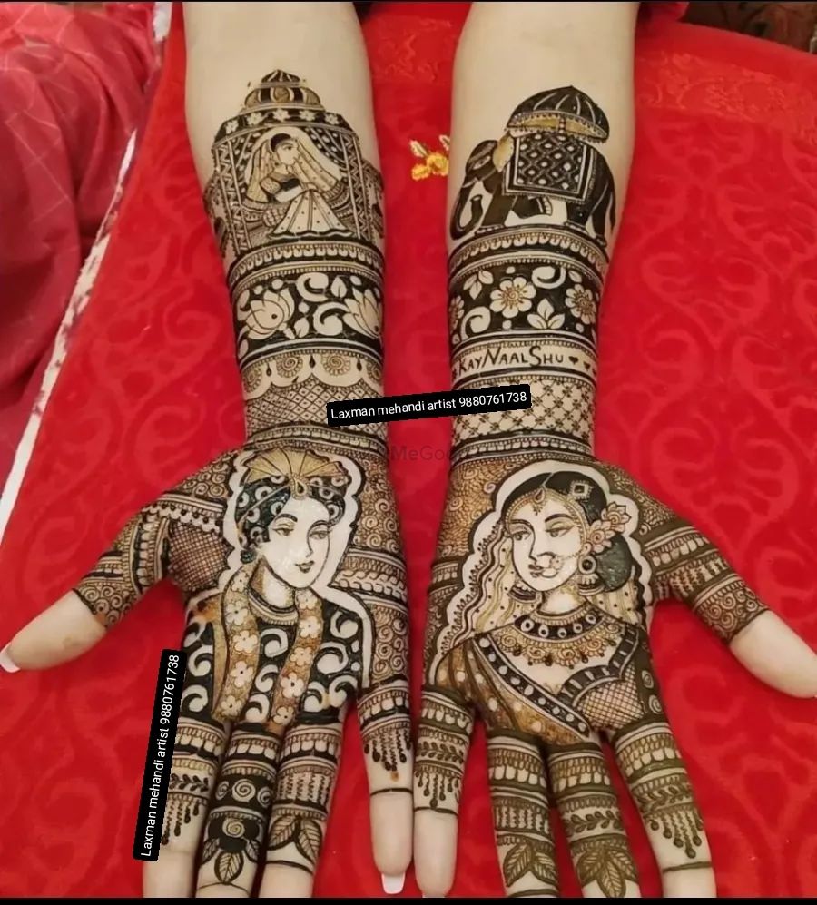 Photo From bridal special 3D mehndi designs - By Laxman Mehendi Artist