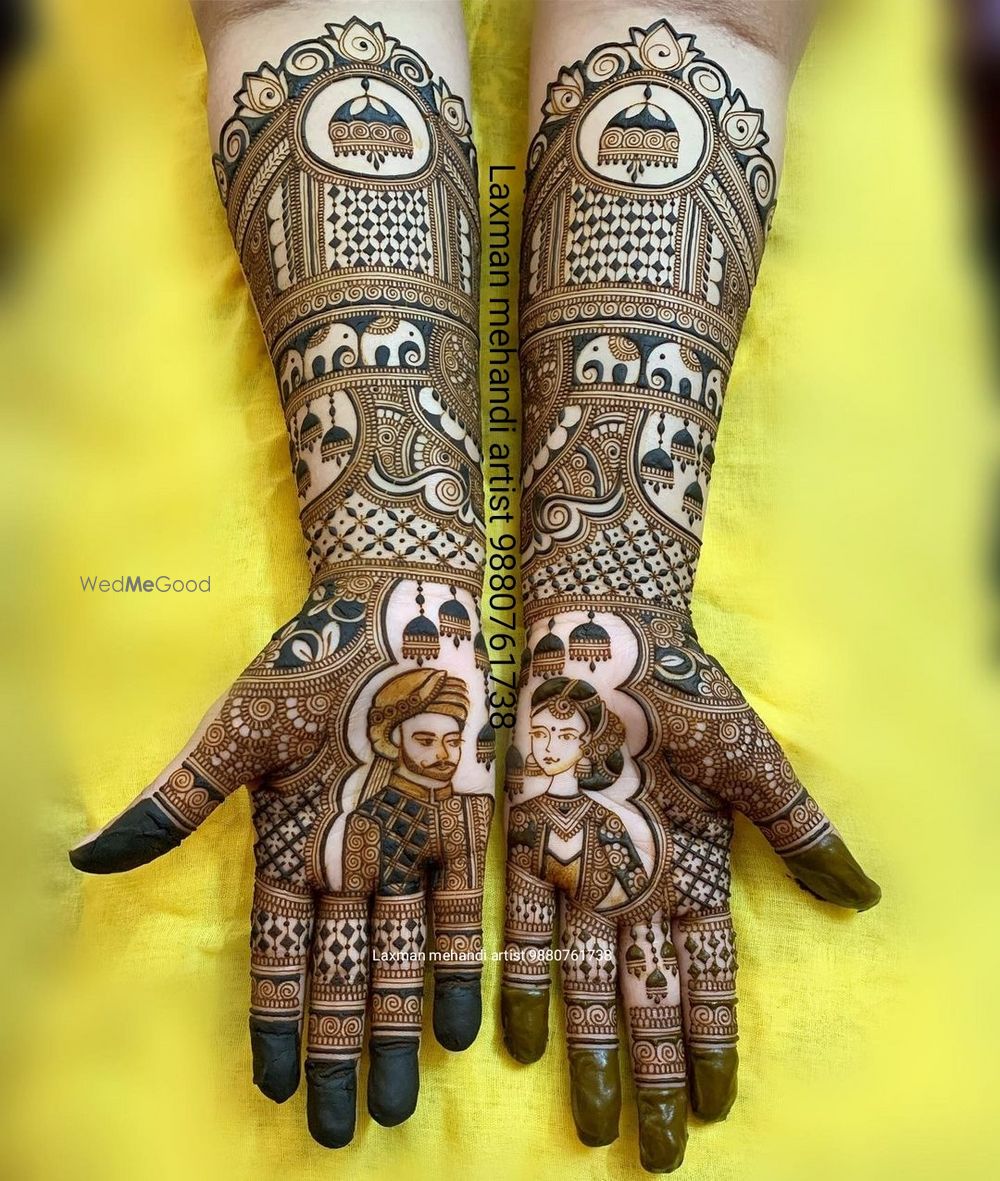 Photo From bridal special 3D mehndi designs - By Laxman Mehendi Artist