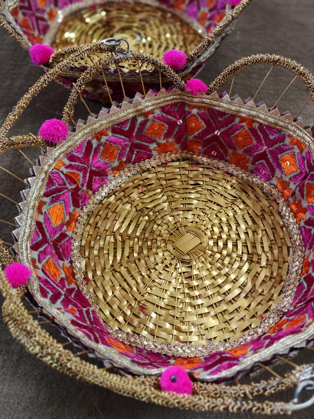 Photo From Real wedding Phulkari baskets - By Asees