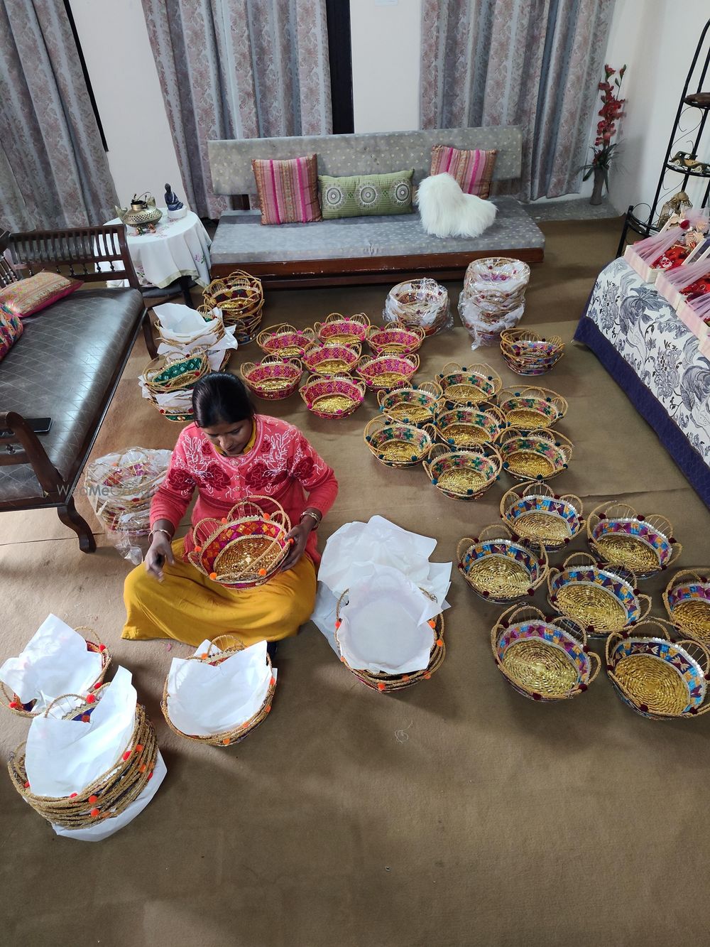 Photo From Real wedding Phulkari baskets - By Asees