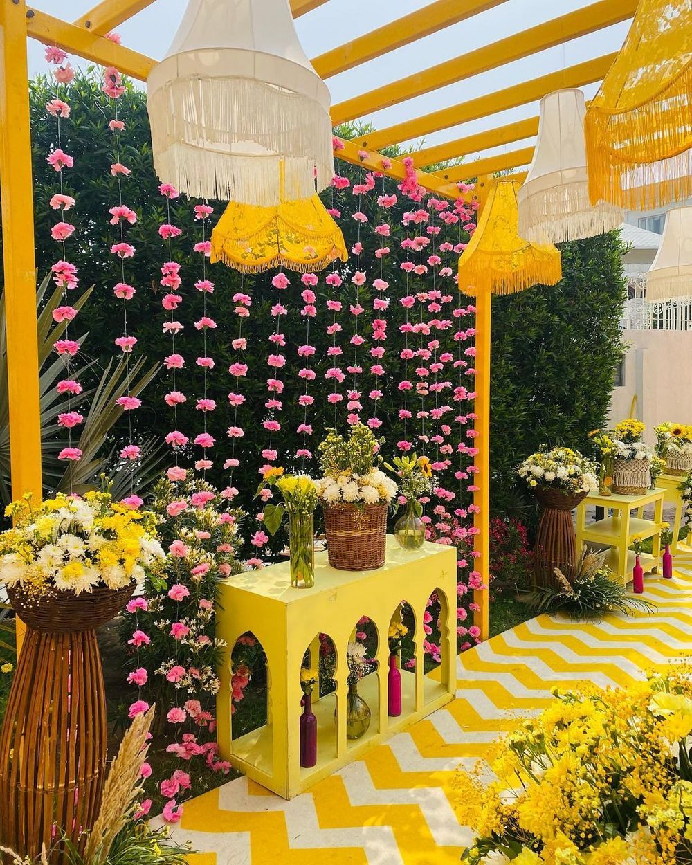 Photo From YELLOW HALDI with blue and pink accents - By GFX Events